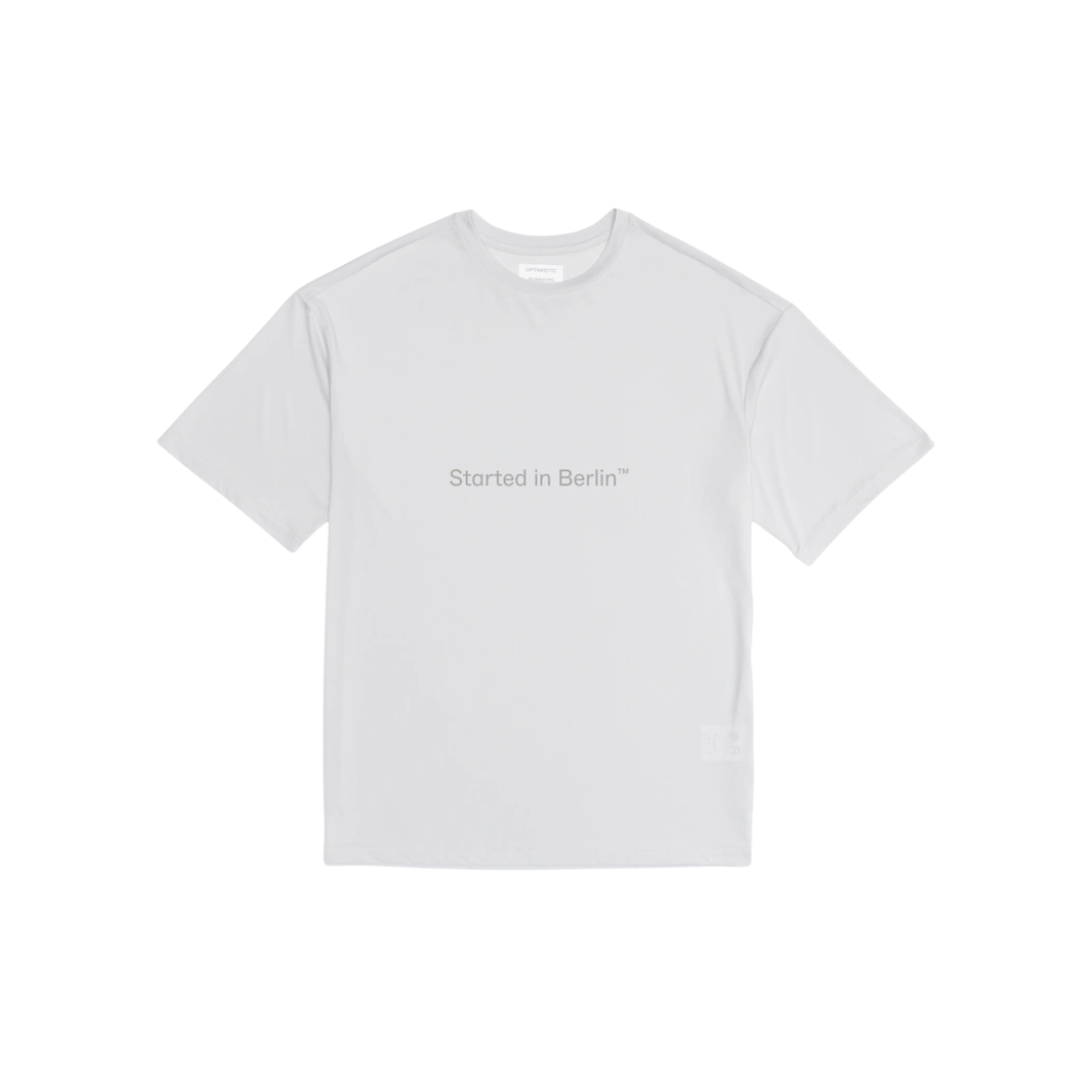 OPTIMISTIC RUNNERS Recycled Started In Berlin™ T-Shirt - COOL GREY