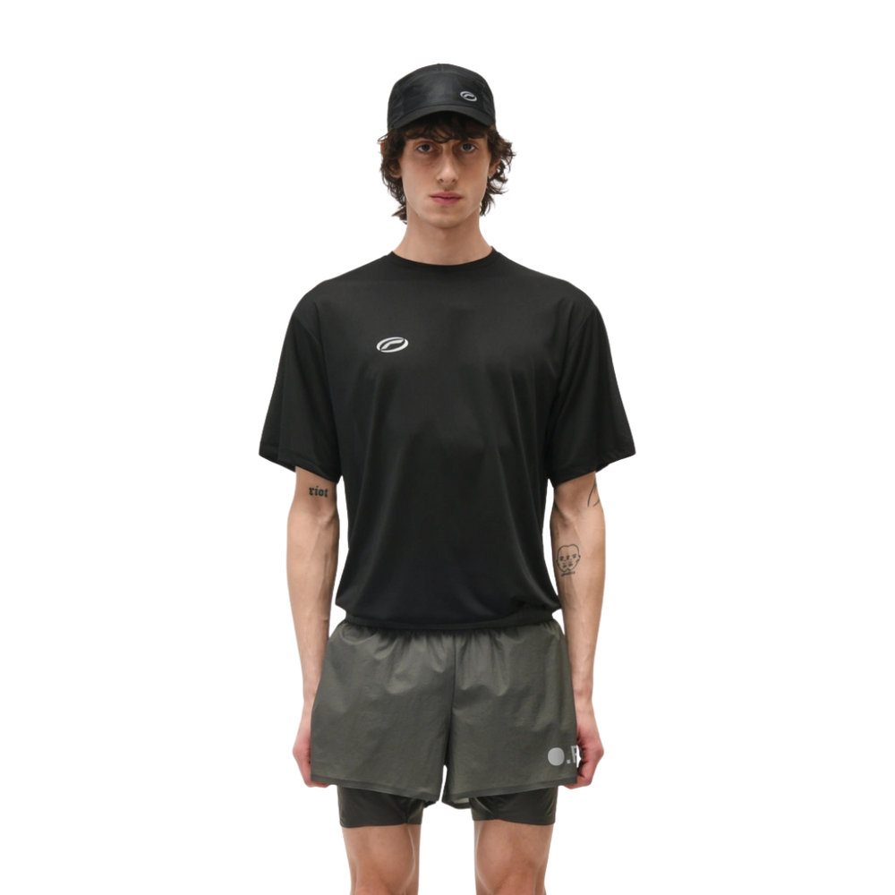 OPTIMISTIC RUNNER Relaxed T-Shirt BLACK