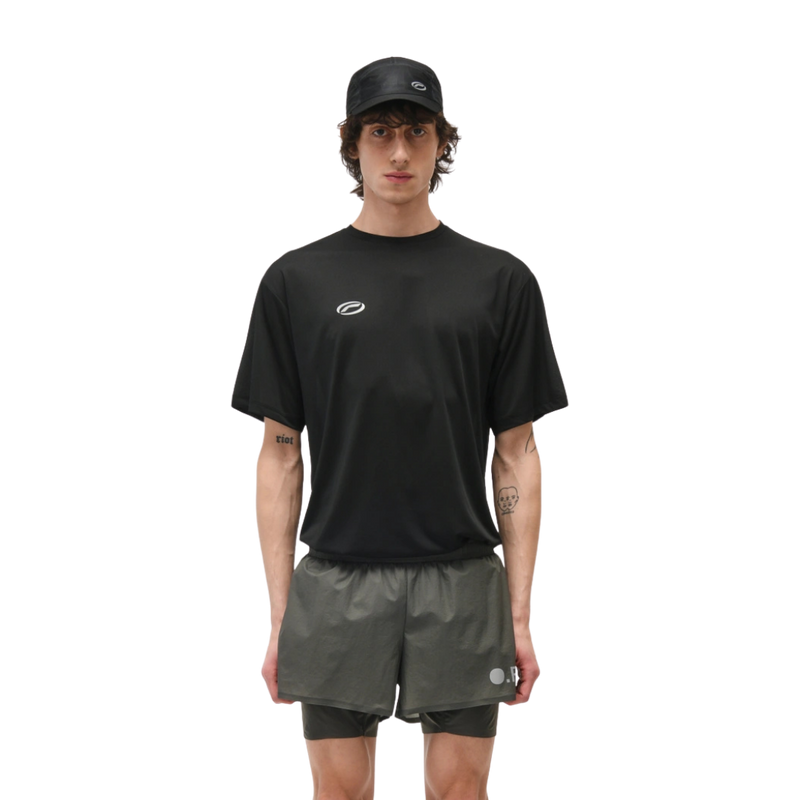 OPTIMISTIC RUNNER Relaxed T-Shirt BLACK