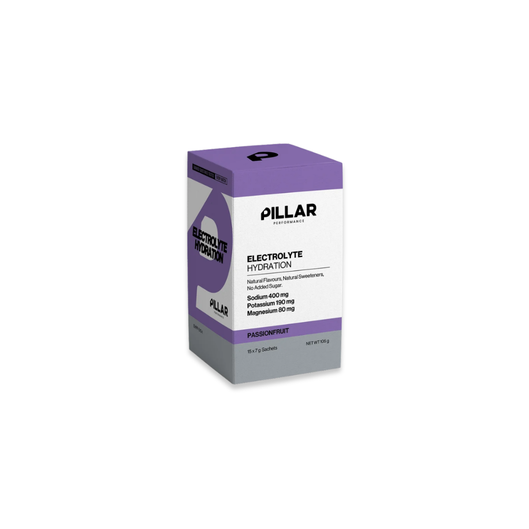 PILLAR ELECTROLYTE HYDRATION - Passionfruit (Box of 15 Sachets)