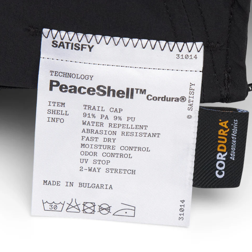 Satisfy Running PeaceShell™ Cordura Trail Cap - Black