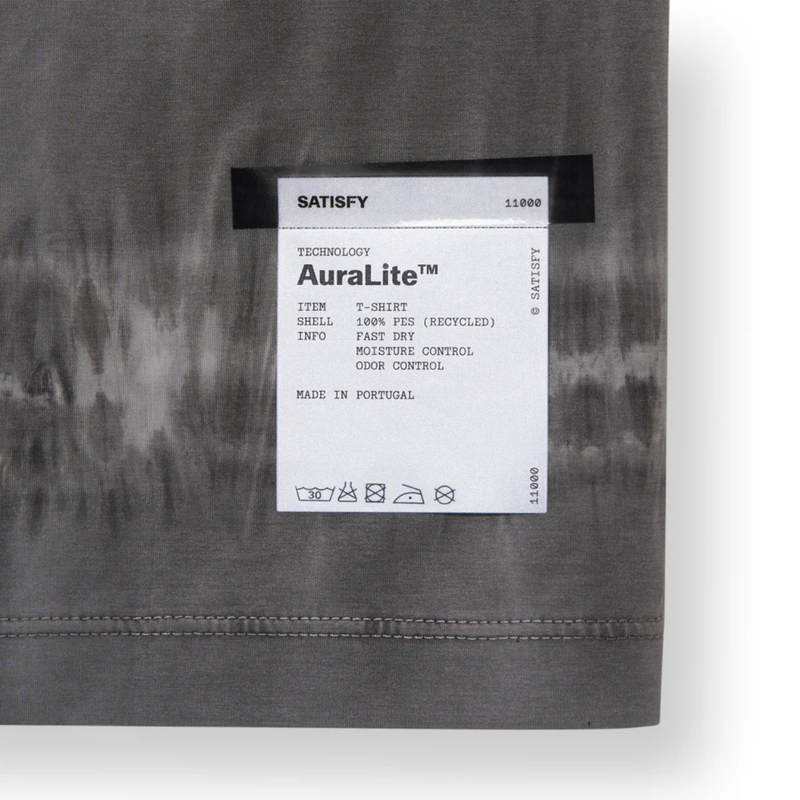 Satisfy Running AuraLite™ T-Shirt - Tie-Dye Mineral Graphite