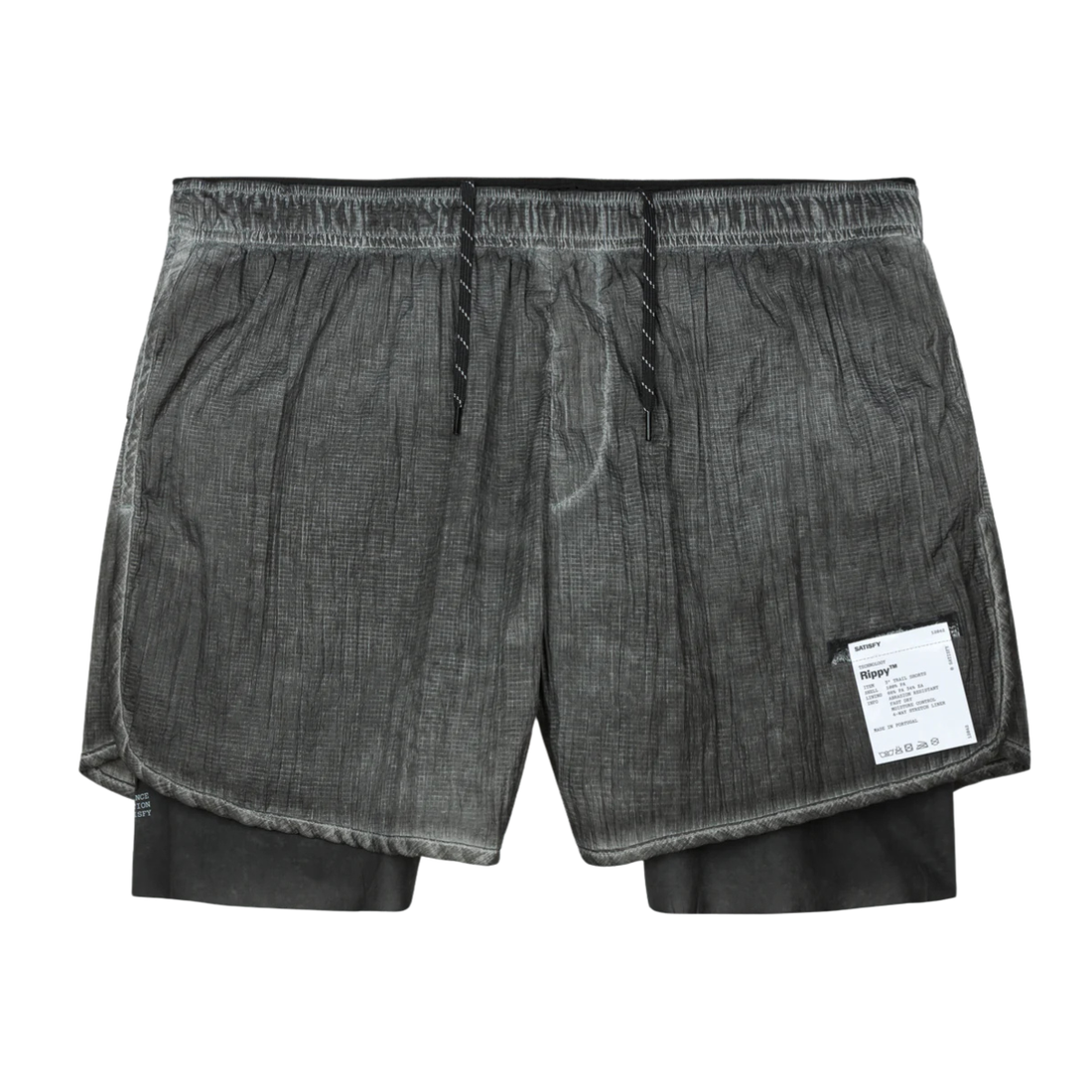 Satisfy Running Rippy™ 3" Trail Shorts - Aged Black