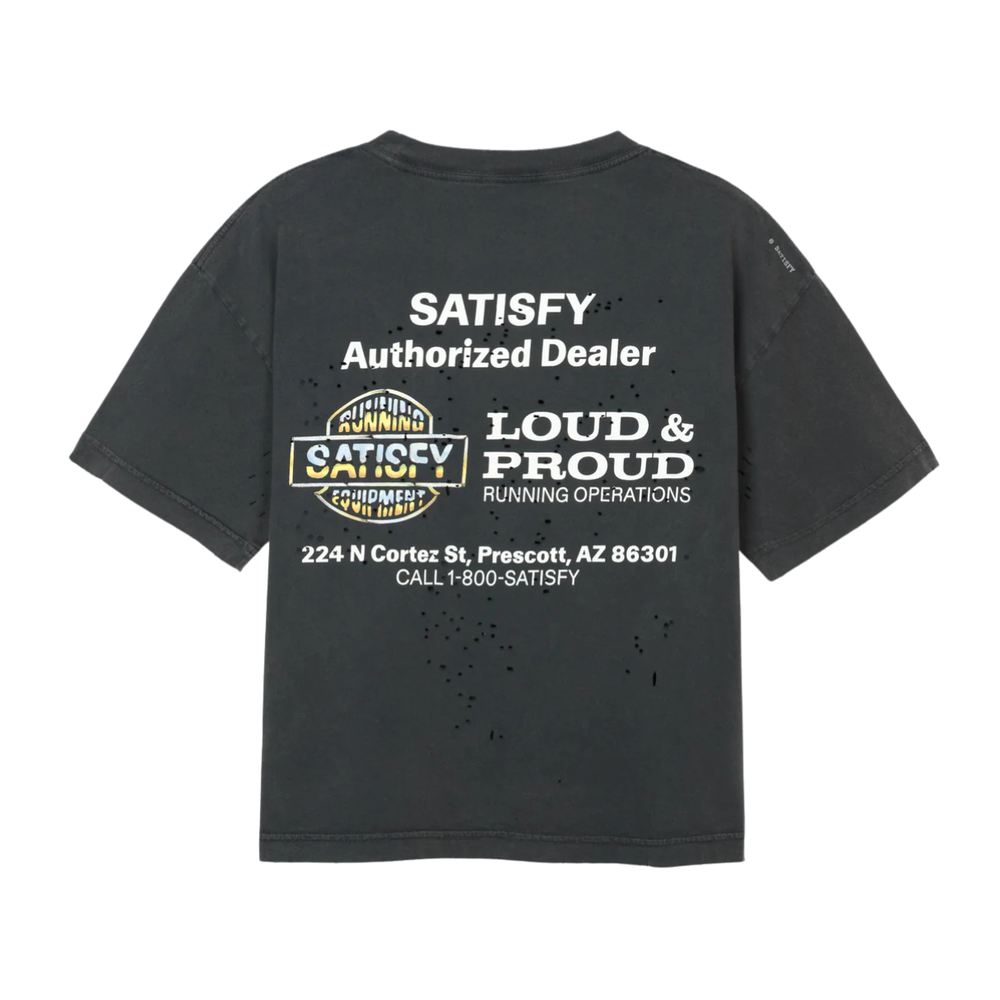 Satisfy Running MothTech™ T-Shirt Women's - Aged Black Logo