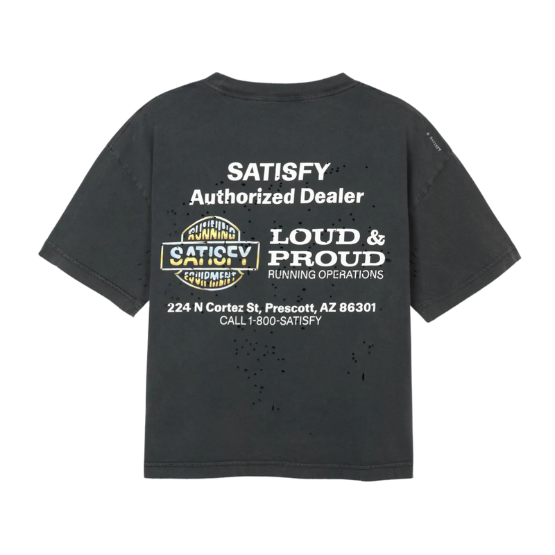 Satisfy Running MothTech™ T-Shirt Women's - Aged Black Logo