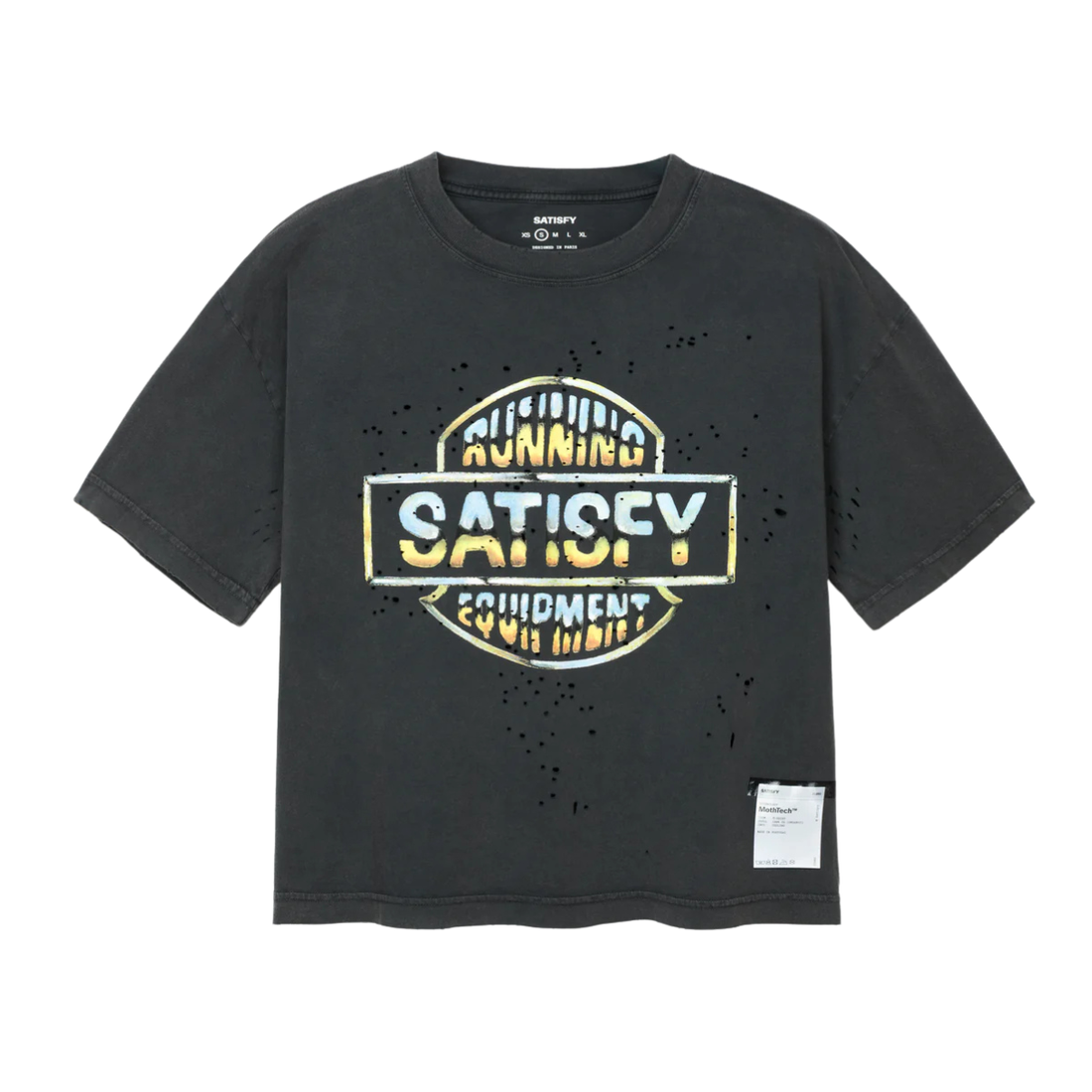 Satisfy Running MothTech™ T-Shirt Women's - Aged Black Logo