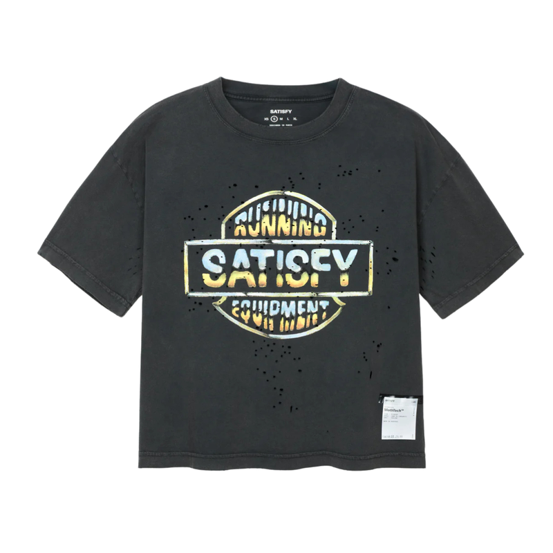 Satisfy Running MothTech™ T-Shirt Women's - Aged Black Logo