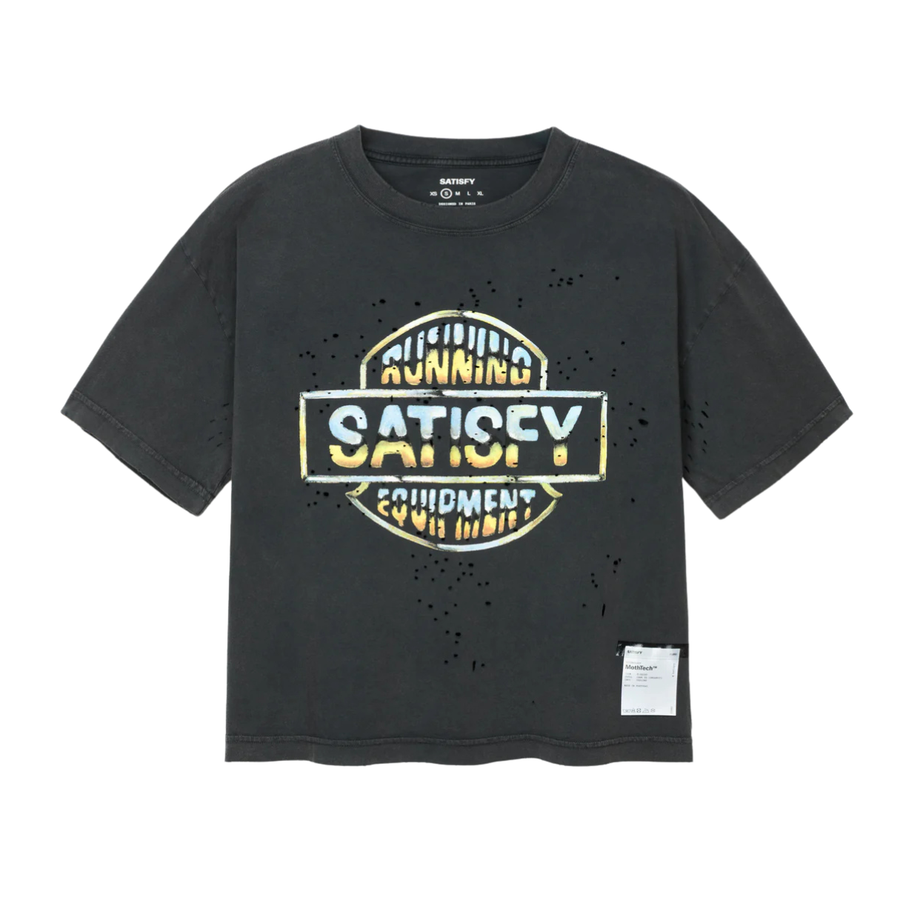 Satisfy Running MothTech™ T-Shirt Women's - Aged Black Logo