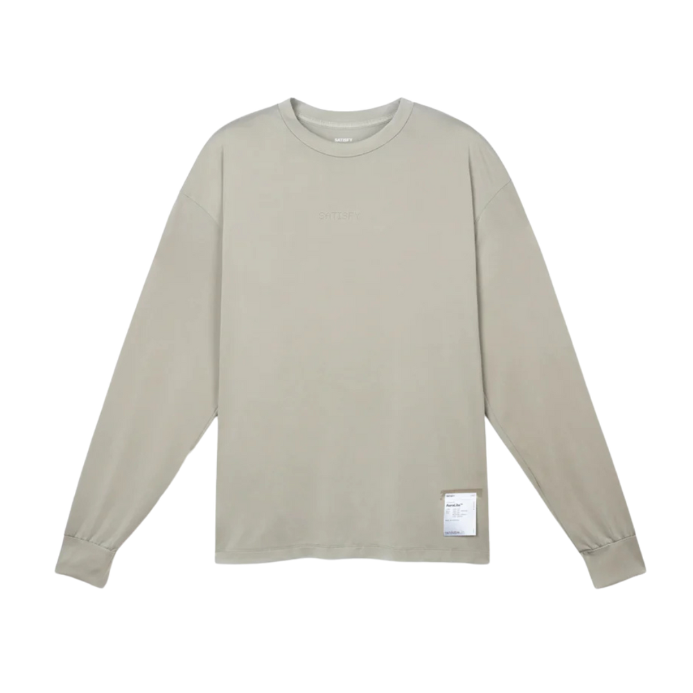 Satisfy Running Auralite Long Tee - Mineral Dolomite