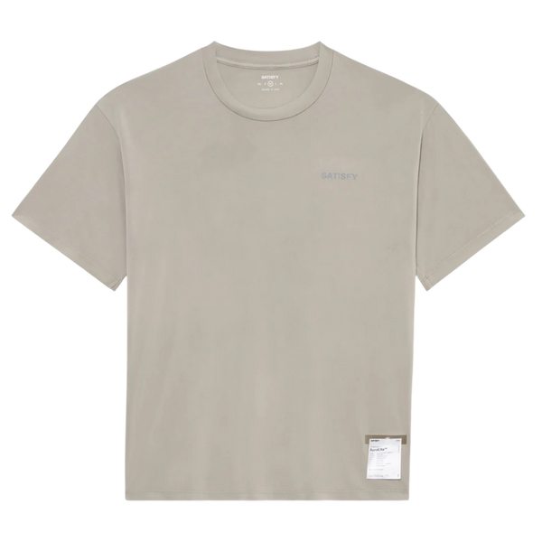 SatisfyRunning_AuraliteTShirt_Smalllogo_MineralDune_Front