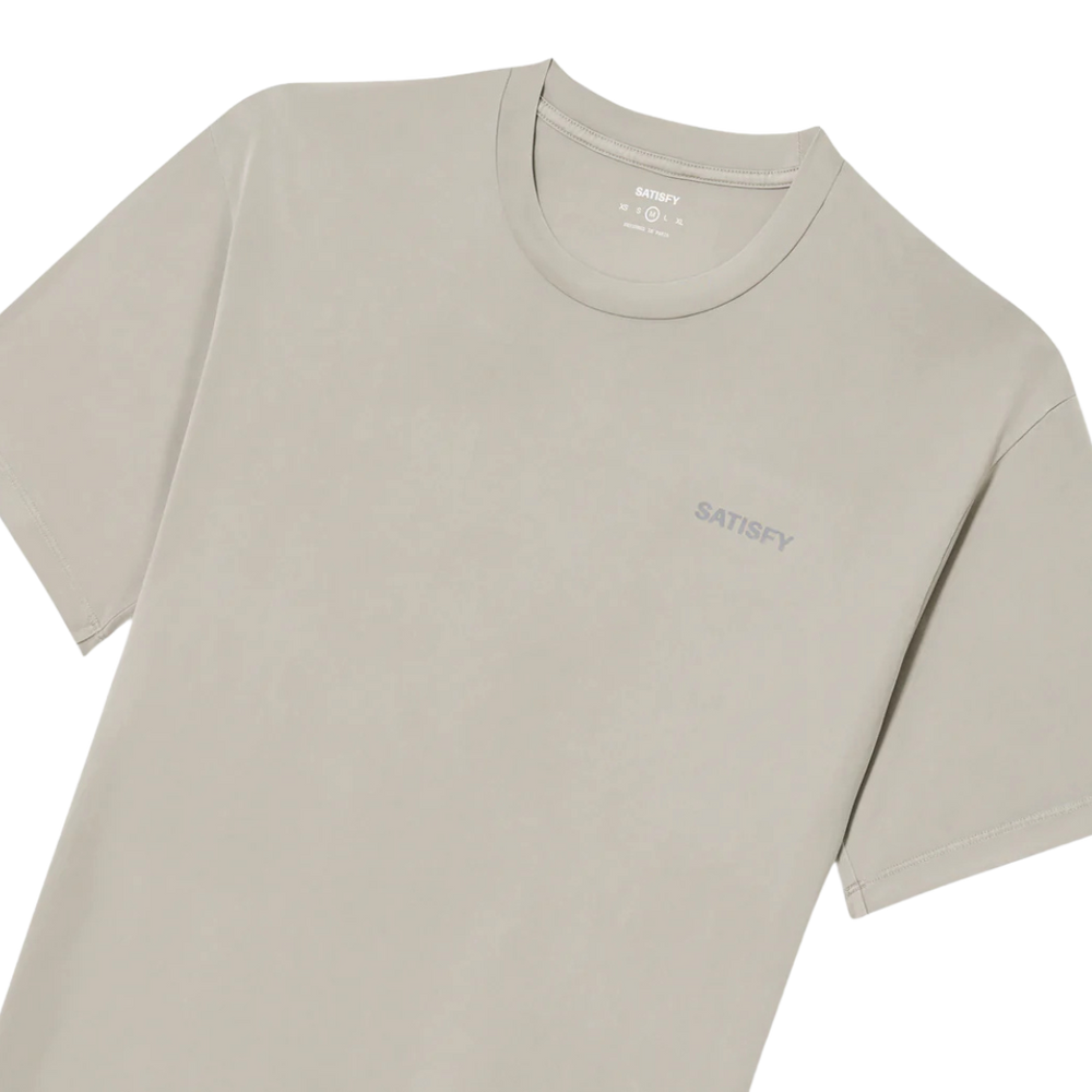 SatisfyRunning_AuraliteTShirt_Smalllogo_MineralDune_Front1