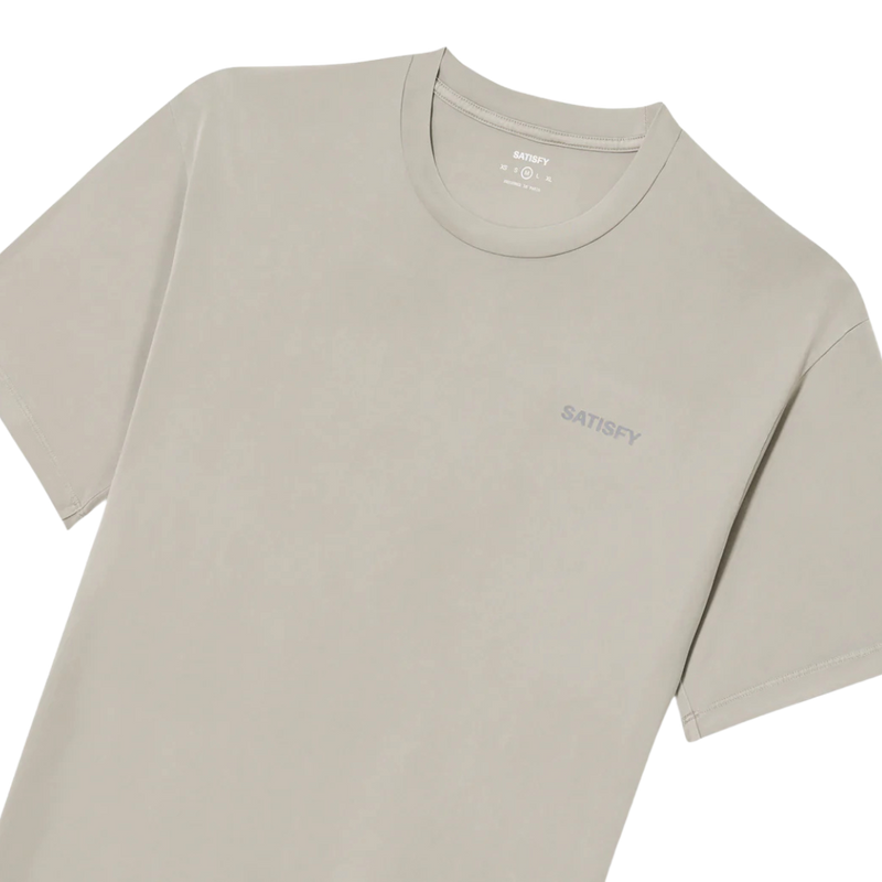 SatisfyRunning_AuraliteTShirt_Smalllogo_MineralDune_Front1