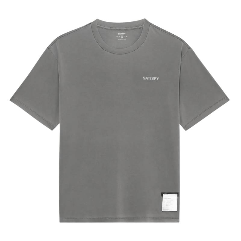 SatisfyRunning_AuraliteTShirt_Smalllogo_MineralGraphite_Front