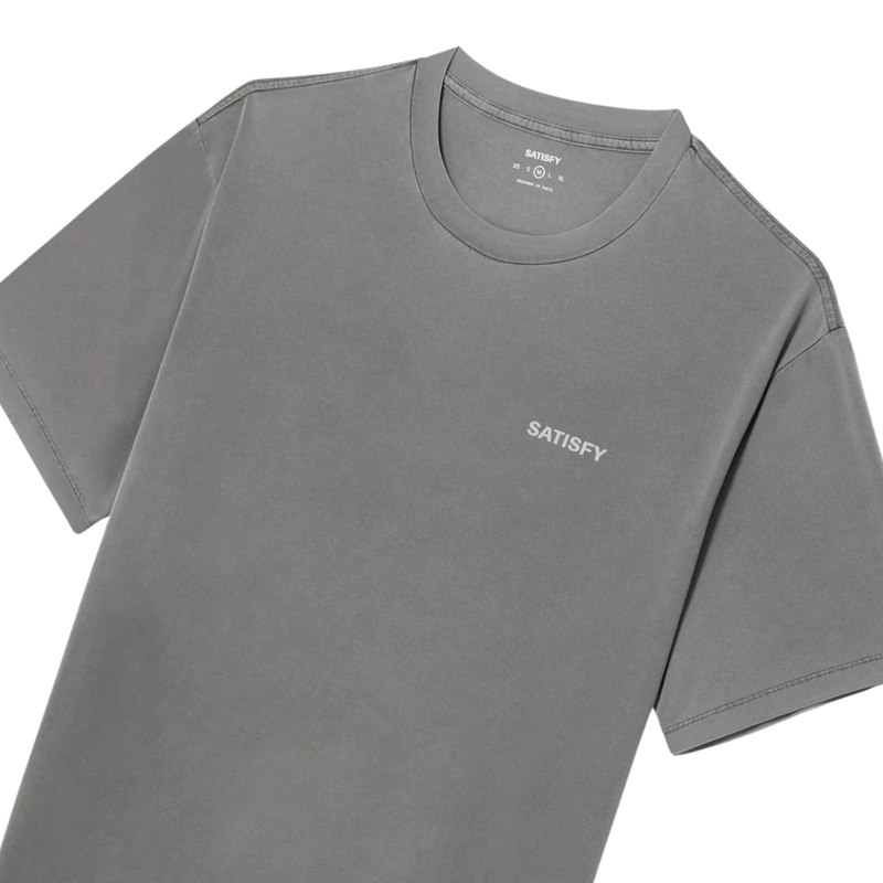 SatisfyRunning_AuraliteTShirt_Smalllogo_MineralGraphite_Front1
