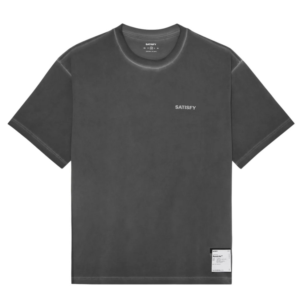 SatisfyRunning_AuraliteTShirt_Smalllogo_PigmentBlack_Front