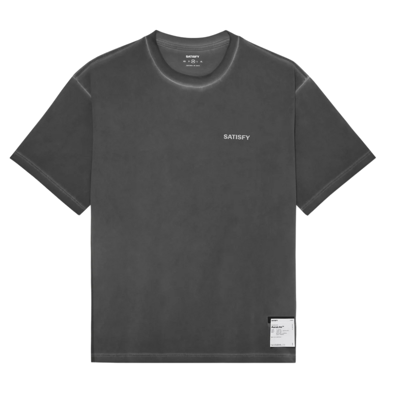 SatisfyRunning_AuraliteTShirt_Smalllogo_PigmentBlack_Front