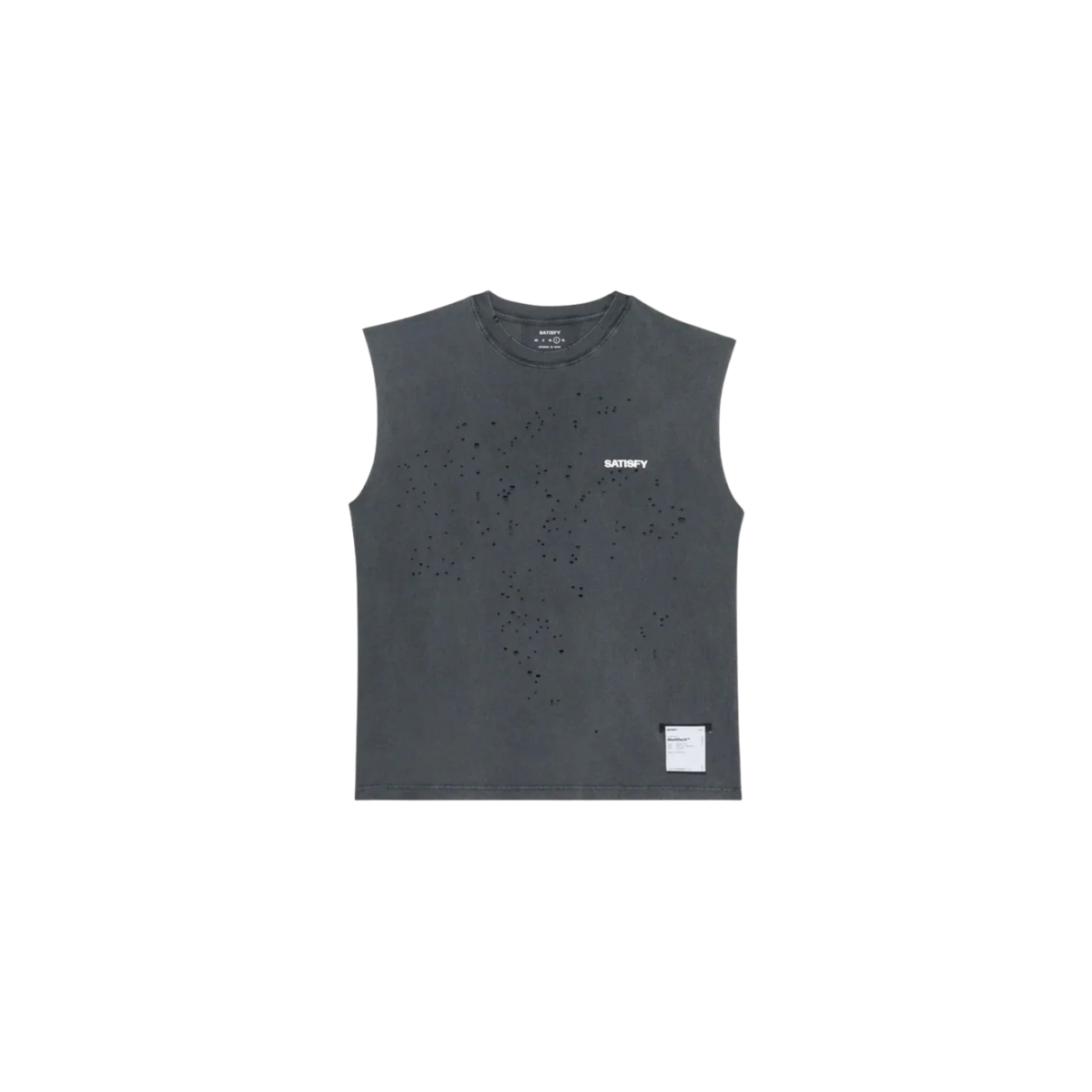 Satisfy MothTech Muscle Tee - Aged Black