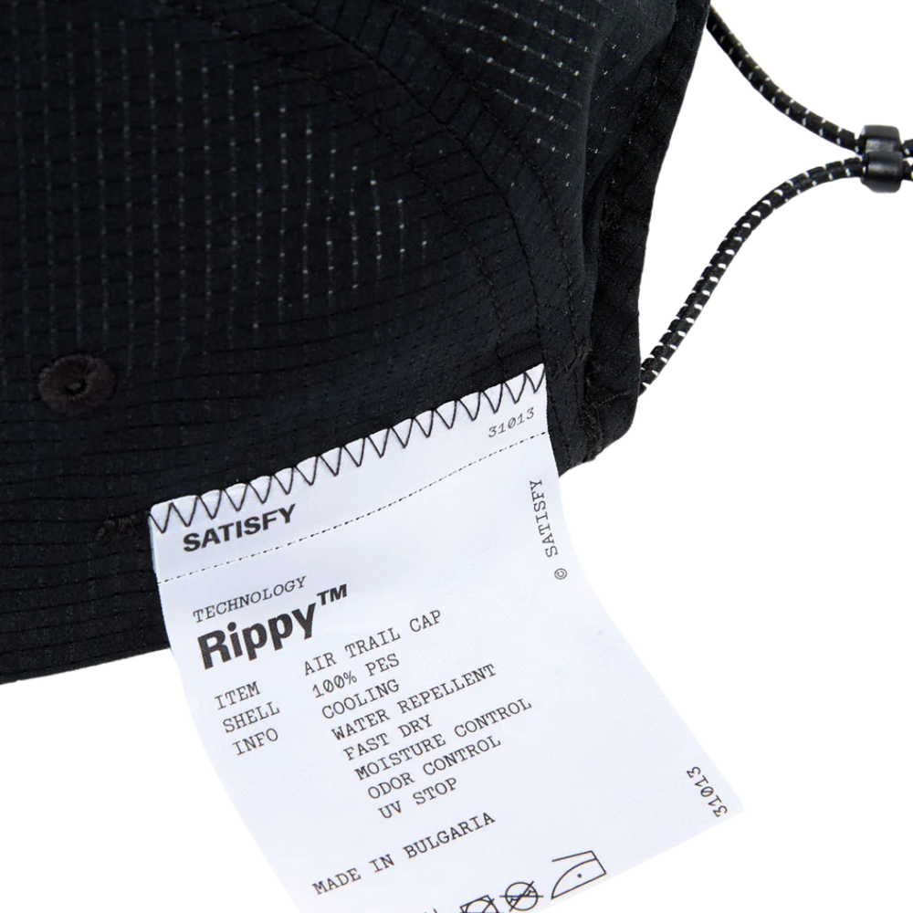 SatisfyRunning_RippyAir_TrailCap_Black_Tag