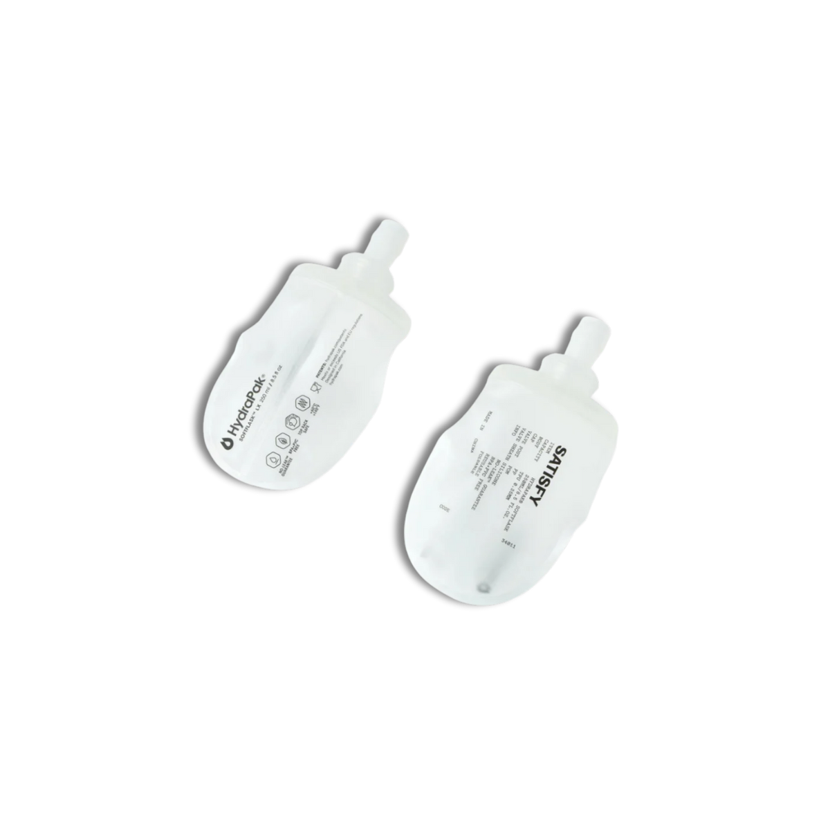 Satisfy Running 2 Flasks Pack 250ml - Transparent