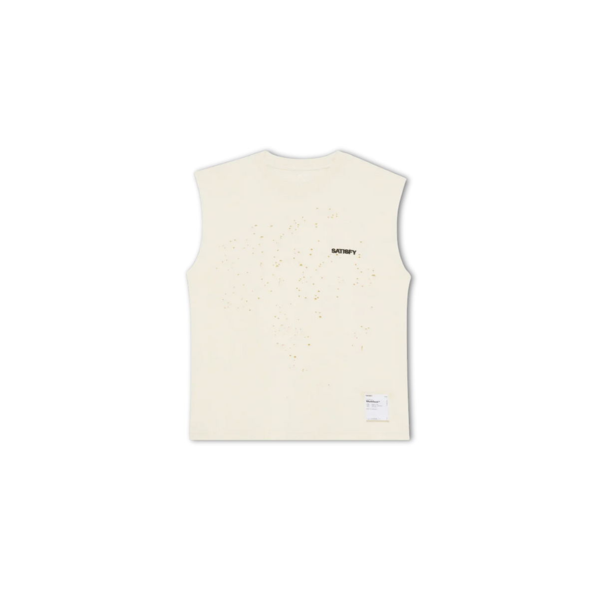 Satisfy Running MothTech Muscle Tee - Aged Ecru