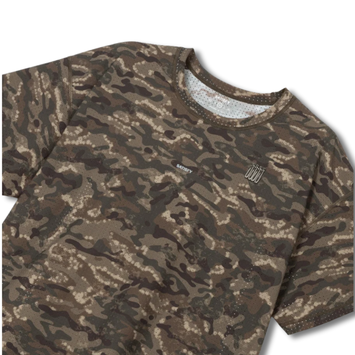 Satisfy Running Space-O T-Shirt - Overland Trek Cam SA