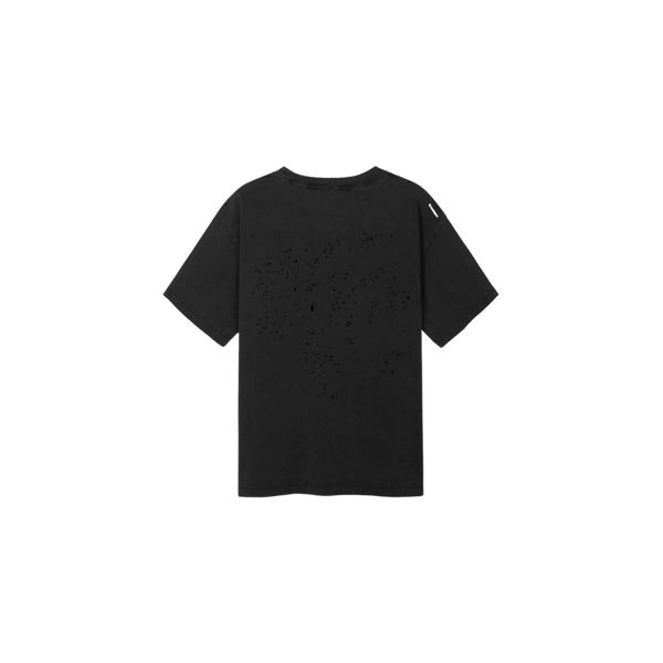 Satisfy Running MothTech T-Shirt - Aged Black Satisfy Big Logo SAC