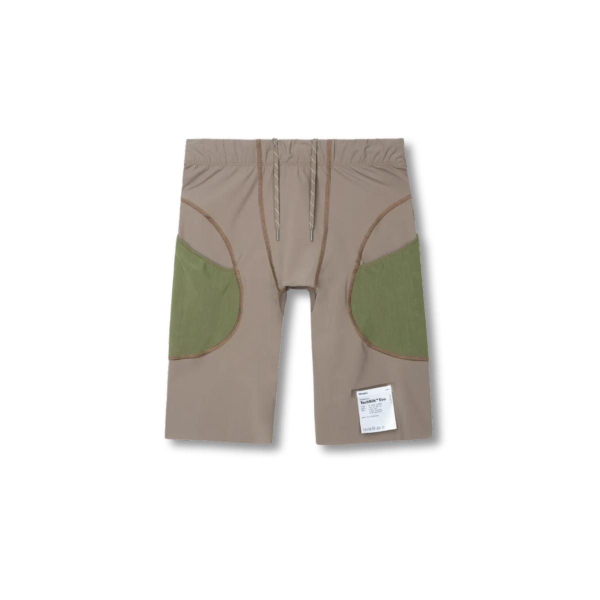Satisfy Running TechSilk Evo 9 Cargo Half-Tights - Dark Natural