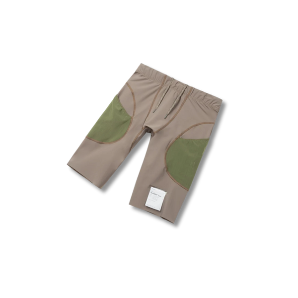 Satisfy Running TechSilk Evo 9 Cargo Half-Tights - Dark Natural