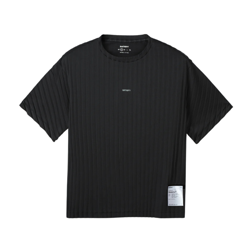Satisfy Running AuraLite Women's Pleated T Shirt - Black