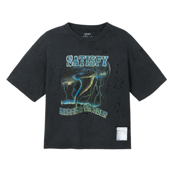Satisfy Running Women's MothTech Tee - Aged Black Thunder EST4