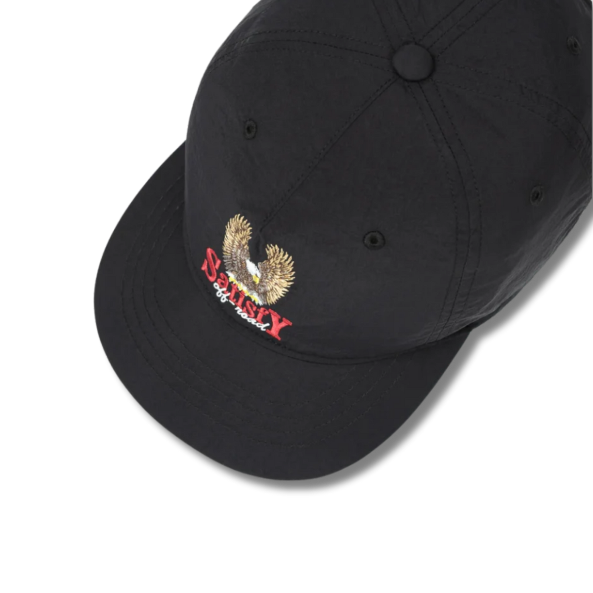 Satisfy Running FliteSilk 5 Panel Pinch Cap - Black Eagle