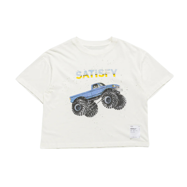 Satisfy Running Women's MothTech Muscle Tee - Off-White Monster Truck EST1