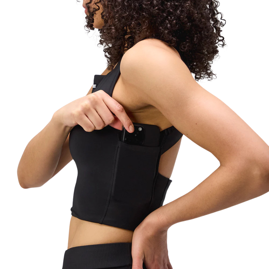 BanditRunning_Women'sStaminaIrisCrop_Black_Side