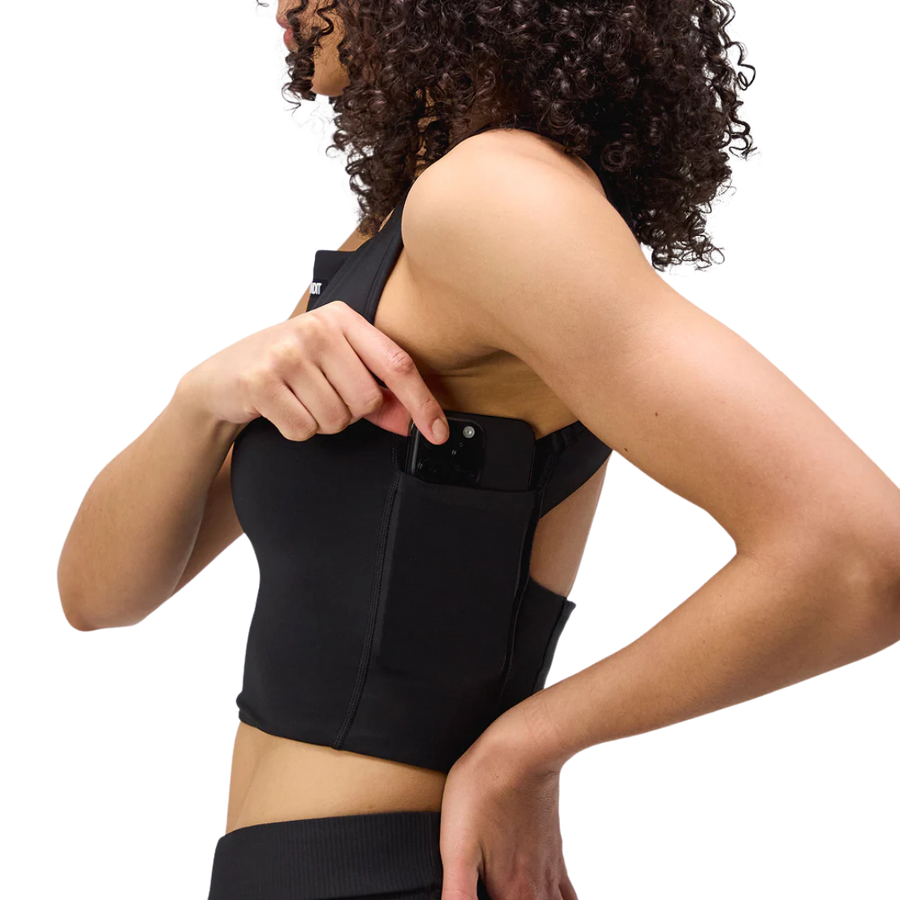 BanditRunning_Women'sStaminaIrisCrop_Black_Side