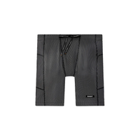 Bandit Running Striped Cadence™ 7 Pocket Half Tights - Black with Chalk