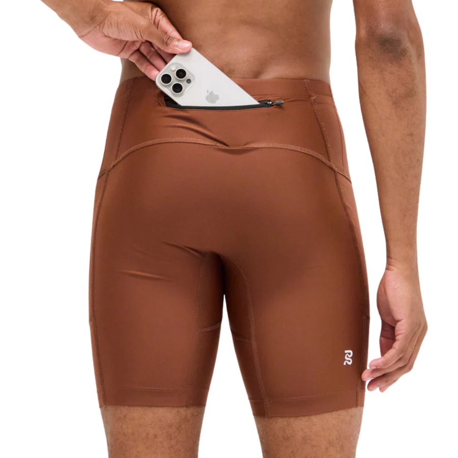 Bandit Running Superbeam™ 7 Pocket Half Tights - Coffee Bean