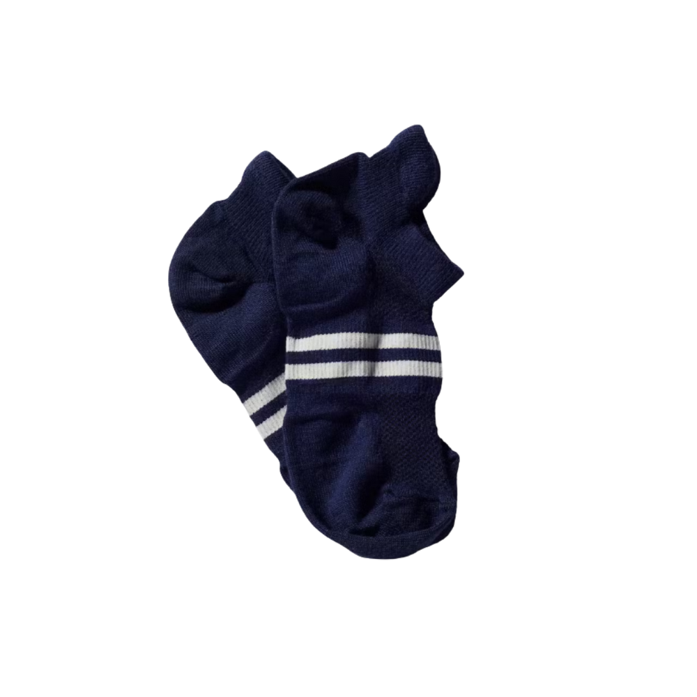 TRACKSMITHMerinoNoShowSocksNavy_Ivory1