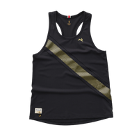 Tracksmith Women's Strata Singlet Black/Gold