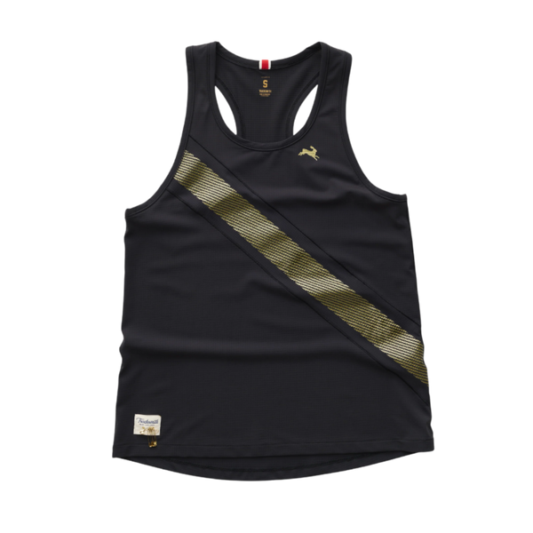 Tracksmith Women's Strata Singlet Black/Gold