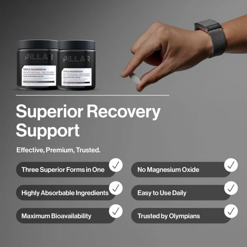 PILLAR TRIPLE MAGNESIUM TABLETS - Jar (120 Tablets)