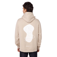 BanditRunning_The Cotton Fleece_Abstract Thinker Hoodie_Unisex_Stone_Back2