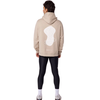 BanditRunning_The Cotton Fleece_Abstract Thinker Hoodie_Unisex_Stone_Back1