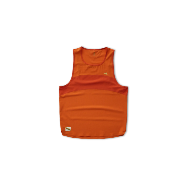Tracksmith Meridian Tank - Orangeade/Red Clay