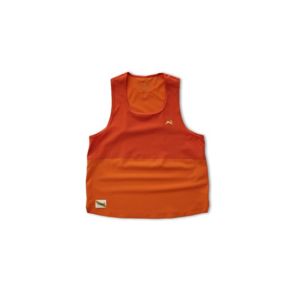 Tracksmith Women's Meridian Tank - Orangeade/Red Clay