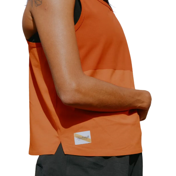 Tracksmith Women's Meridian Tank - Orangeade/Red Clay