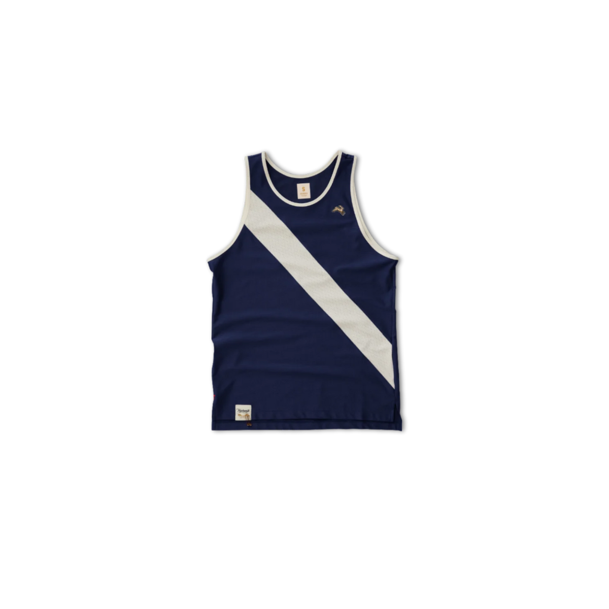 Tracksmith Van Cortlandt Singlet Navy/Ivory