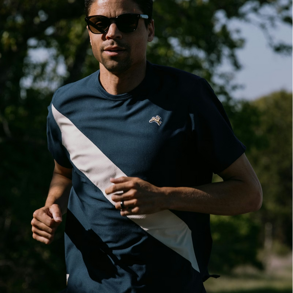 Tracksmith Van Cortlandt Tee Navy/Ivory
