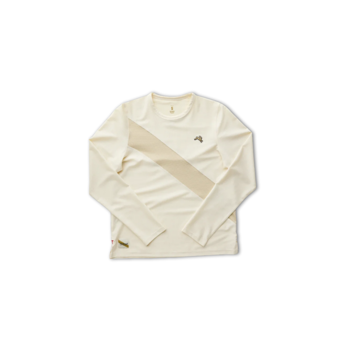 Tracksmith Women's Van Cortlandt Long Sleeve Tee - Ivory/Brown Rice