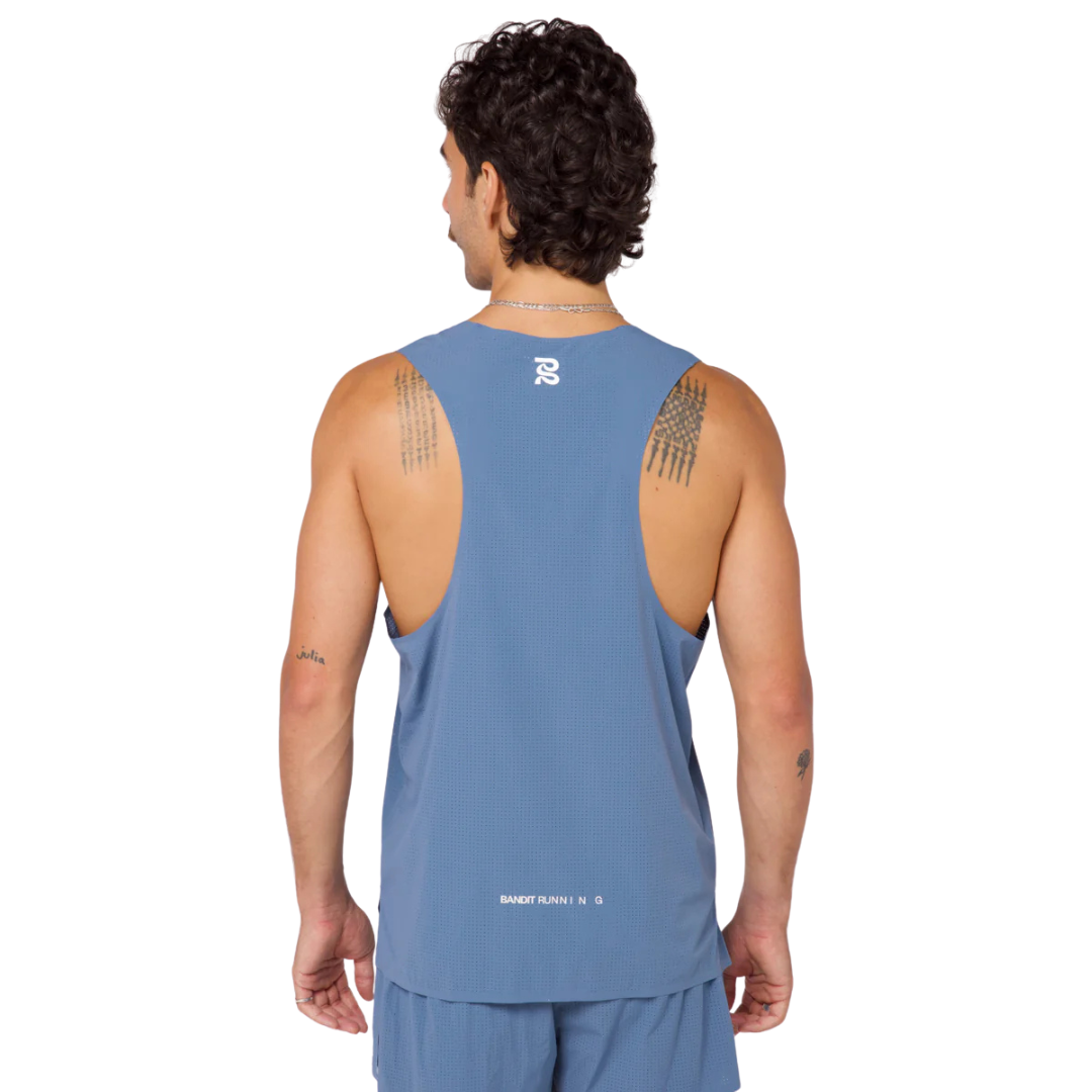 BanditRunning_Vento_Performance Singlet_Steel Blue_Back1