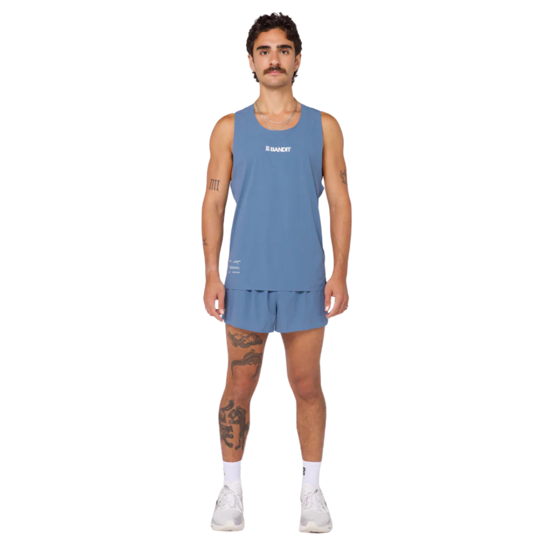 BanditRunning_Vento_Performance Singlet_Steel Blue_Front2